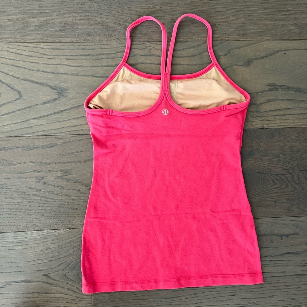 Lululemon coral pink tank top sz 4 VGUC